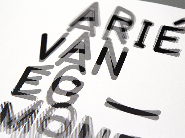 Arié van Egmond - Typography details