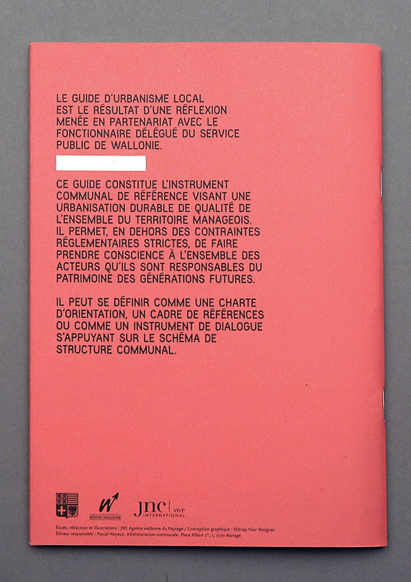 Manage - Guide d'urbanisme local - Booklet back cover